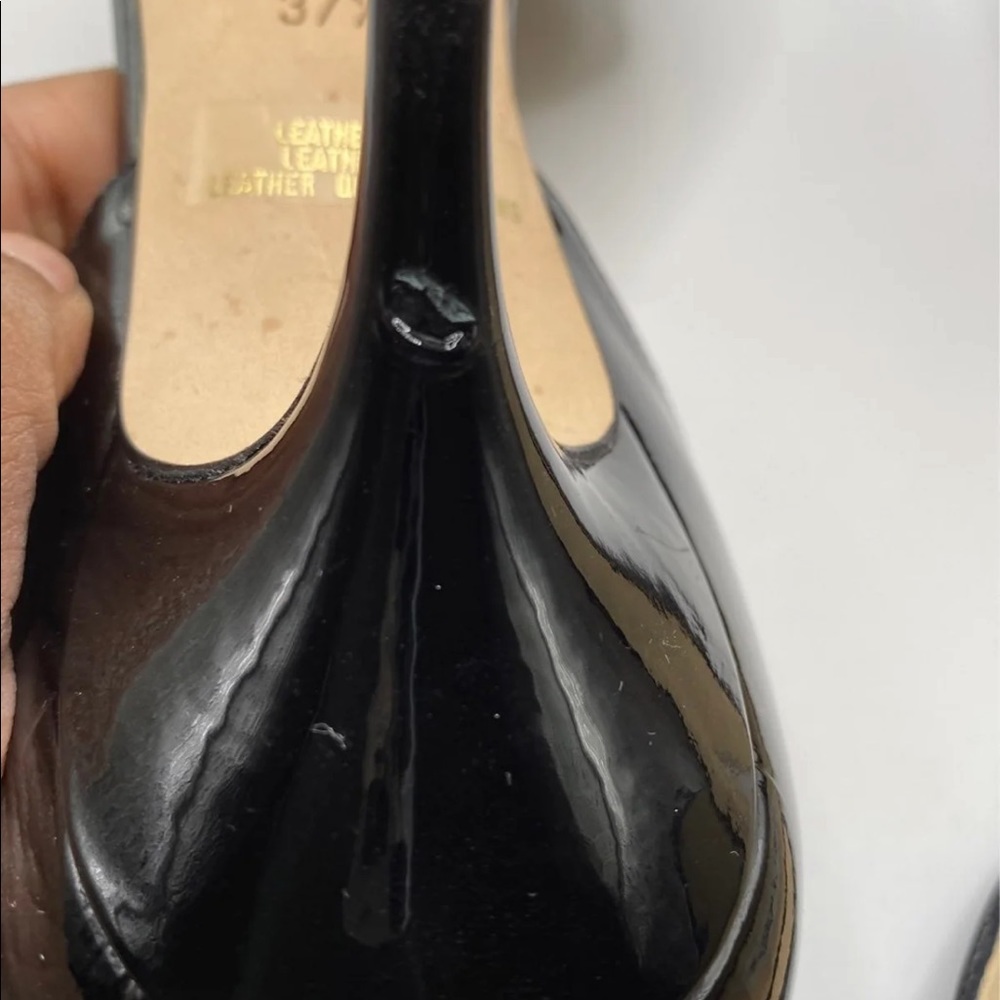 Jimmy Choo Dorsay Patent Black Heels - Picture 6 of 6